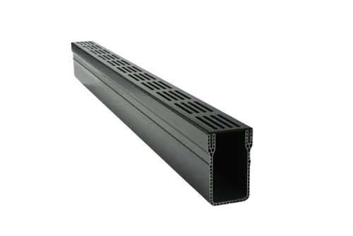 Star Drain 65/100 Lijngoot - Zwart (Aluminium) 100cm-