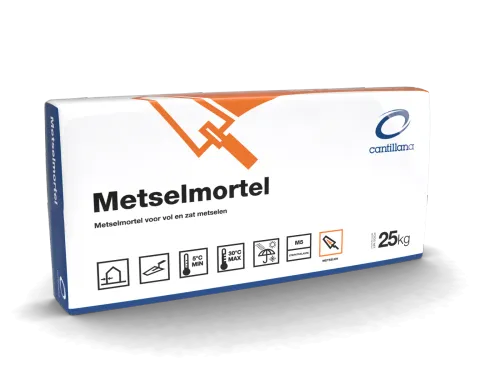Cantillana Metselmortel 102 M5 A/B PE zak 25kg-Geschikt voor het metselen van niet zuigende steensoorten