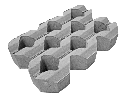 Grasbetontegel type A 40x60x12 BK15 vierkante gaten-Waterdoorlatend