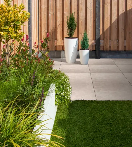 Ceramiton Titan 60x60x4cm Beige-Met afstandhouders