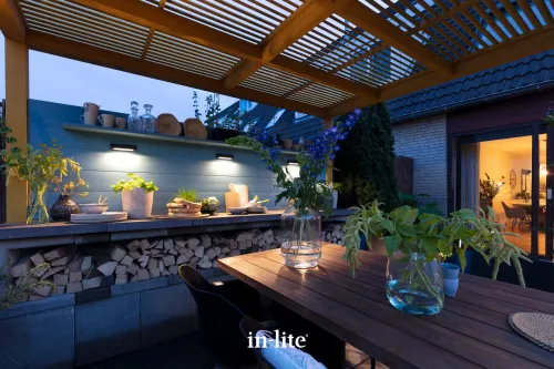 In-Lite Wedge Slim Wall 12V - Dark Grey-Weersbestendig