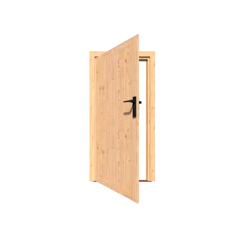 Excellent/Elegant Enkele deur Douglas Dicht Rechtsdraaiend-Inclusief hang- en sluitwerk