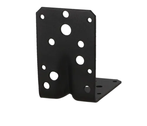 Hoekanker m/ril 90x90x60mm zwart TXT p/stuk-