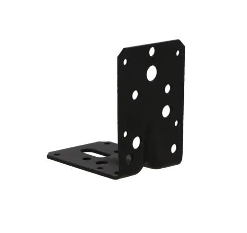 Hoekanker m/ril 90x90x60mm zwart TXT p/stuk-