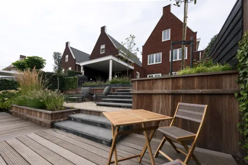 Bangkirai terrasplank v-groeven Premium 1