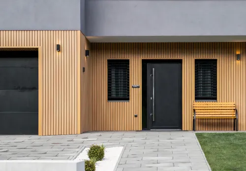 WPC WEO60 Gardenwall 33x170mm (wb 140mm) 290cm Cedar-Eigentijdse uitstraling