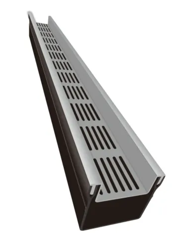 Top Stone 100/100 Lijngoot - Grijs (Aluminium) 100cm-Optimale waterafvoer
