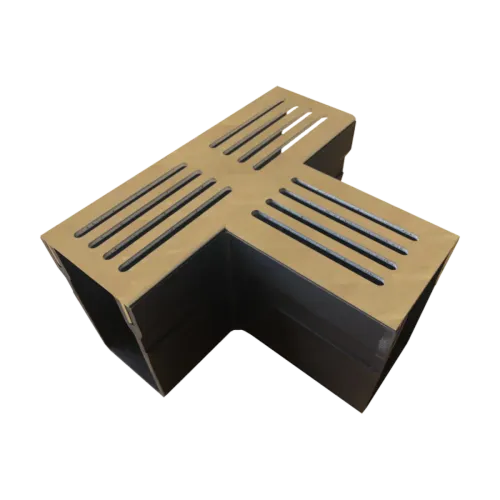 Star Drain 65/100 T-stuk - Roestbruin (Cortenstalen)-Optimale waterafvoer