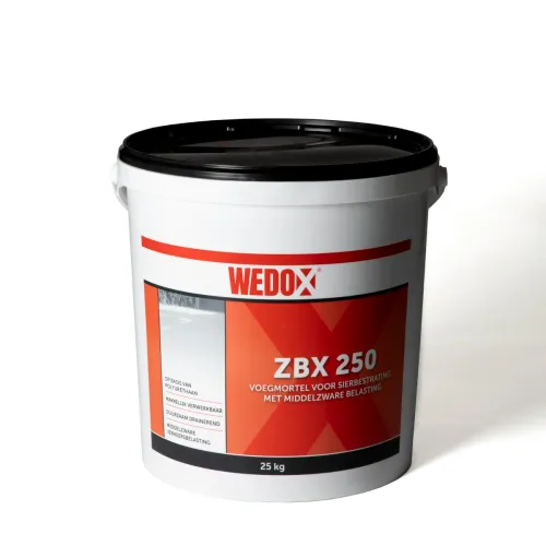 Wedox ZBX 250 Zilvergrijs 25kg-Na uitharding geschikt voor middelzware verkeersbelasting