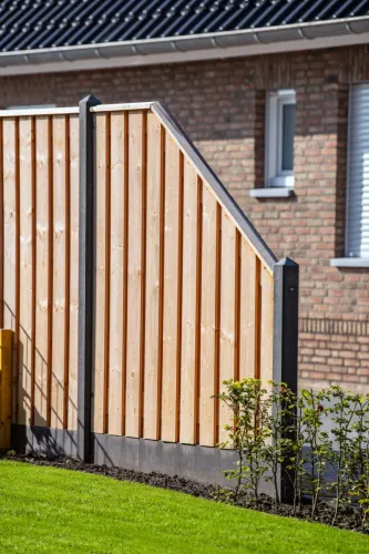 Tuinscherm Breukelen (19+2) Red Class Wood 180/90x180cm-Geschaafd