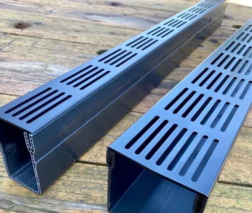 Star Drain 65/100 Lijngoot - Zwart (Aluminium) 100cm-