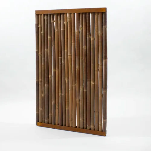 Bamboescherm donker 90x182cm - Cortenstaal-