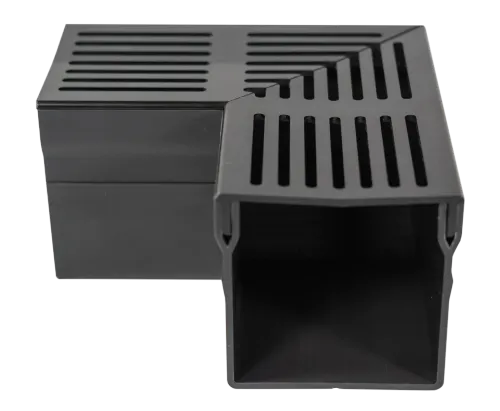 Star Drain Mini 65/60 Hoekstuk - Zwart (Aluminium)-