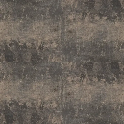 Carré tegel 50x50x5 vlak KOMO nero piétra-