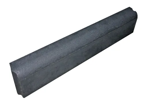 Gazonopsluitband 10x20x100 hanzezwart KOMO-Heeft aan één lange zijde een afgeronde kant