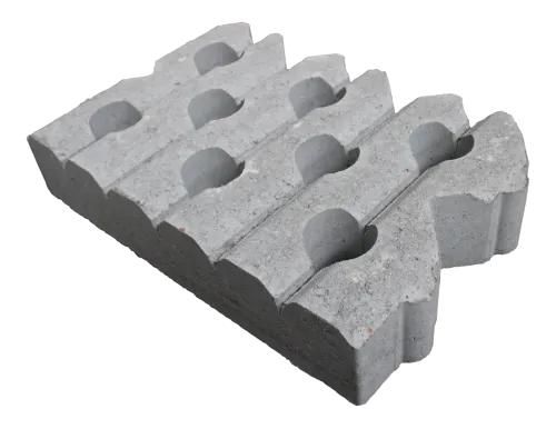 Grasbetontegel type B 40x60x12(60 cm. zijde vlak) K85911 vormklasse B BK15-Waterdoorlatend