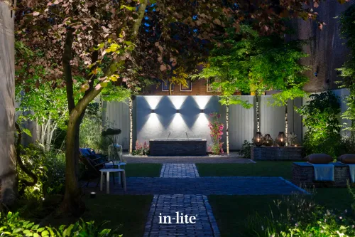 In-Lite Ace Up-Down Wall 12V - Rosé Silver-Functionele verlichting op schuttingen en muren