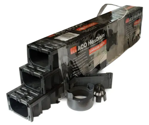 Hexaline ACO Garagepack Zwart 3mtr-
