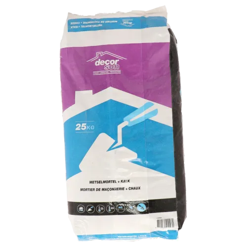 Metselmortel + Kalk 25kg-Enkel water toevoegen om gebruiksklaar te maken