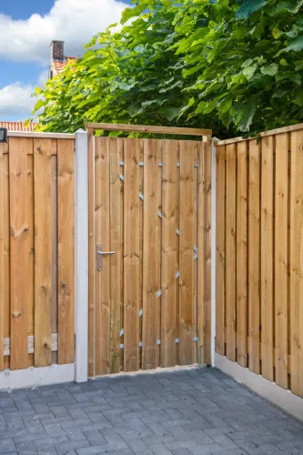 Tuindeurkozijn Grenen Groen Geimpregneerd Geschaafd 210x140-Geschaafd