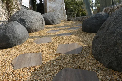 Staptegel Flex Stones Holz Marrone o42x36x2cm-Veelzijdig toepasbaar