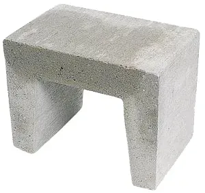 (H) U-element 40x50x40 Grijs-Decoratief product met een robuuste uitstraling