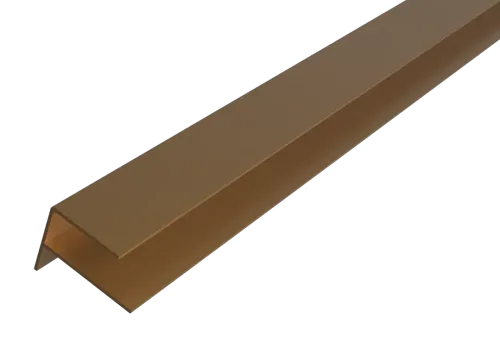 WPC WEO35-60 Alu F-profiel 65x80mm 300cm Teak-Zeer sterk