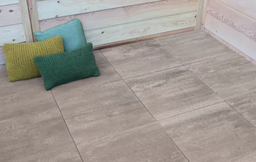 Mondo Facet 60x60x4cm Nature-Neemt minder vocht en vuil op