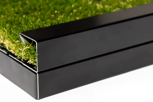 Drainbase Rand Recht Zwart-