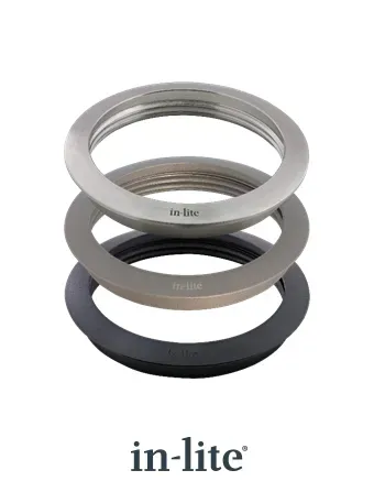 In-Lite RING 68 grondspot accessoire RVS voor BOX 1-PLATE 1-