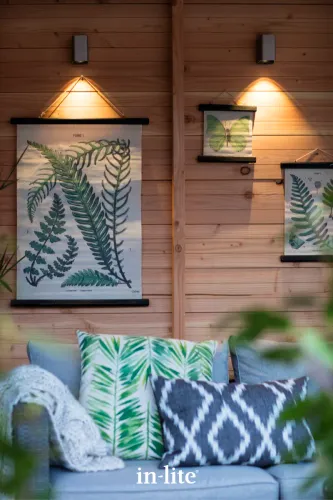 In-Lite Ace Down Wall 12V - Rosé Silver-Functionele verlichting op schuttingen en muren