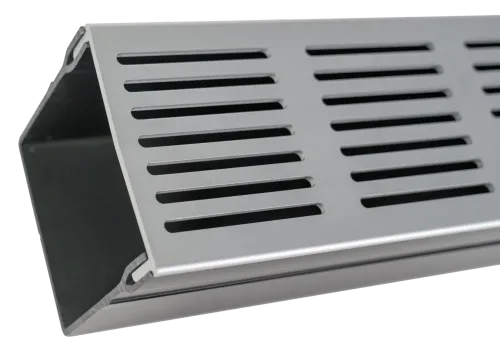 Star Drain Mini 65/60 Lijngoot - Grijs (Aluminium) 100cm-Eenvoudige installatie