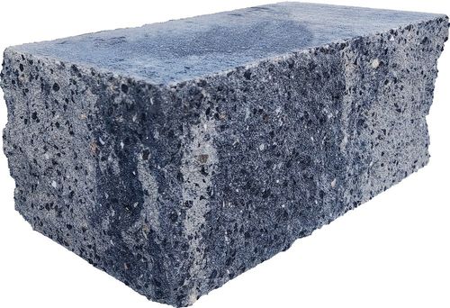 Splitrock hoekstuk 29x13x11 cm grijs/zwart geknipte kopse kant