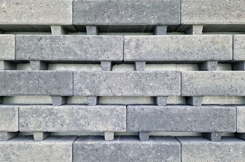 Waterpasserende longstone opritsteen 7 cm grijs/zwart