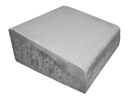 Inritband 50x45x12/20 tussenstuk zonder verb. grijs-Voor het opvangen van hoogteverschillen tussen o.a. trottoirs en rijpaden