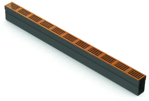 Hexa Slim-Line Corten 100cm-