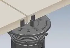 Afstandhouder 3mm H:15mm-