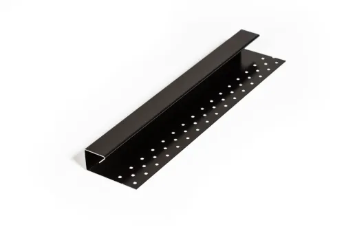 Drainbase Rand Recht Zwart-