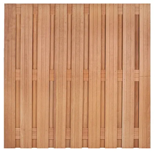 Hardhout Scherm Bahia 180x180-Levensduur van 20-25 jaar