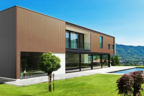 WPC WEO35 Gardenwall 33x170mm (wb 140mm) 290cm Teak-Snelle en eenvoudige installatie