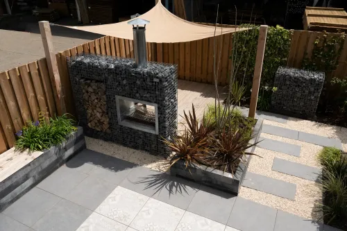 Ceramiton Titan 60x60x4cm Mosaïc Silver-Met afstandhouders