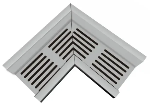 Top Stone 100/100 Hoekstuk - Grijs (Aluminium)-Optimale waterafvoer