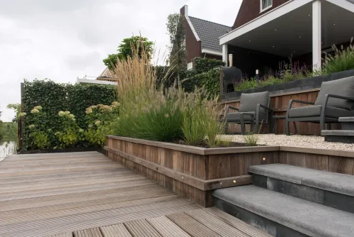 Azobé Gording Ruw 5x10x350cm-