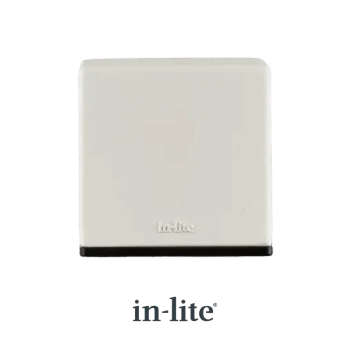 In-Lite Big Cubid Wall 12V - White-Geeft een sfeervol licht naar beneden