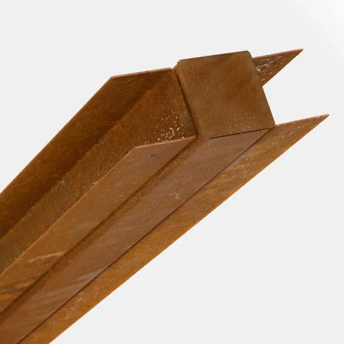 Tussenpaal voor Bamboescherm H:182cm L:230cm Corten-