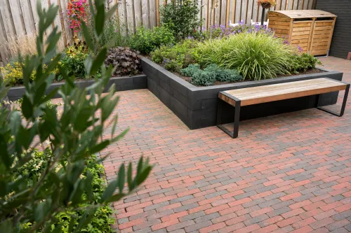 Tambour 20x5x7 rood/zwart-