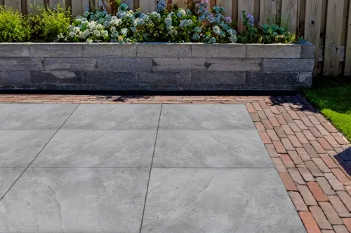 Ceramiton Canyon 60x60x4cm Mist-Met afstandhouders