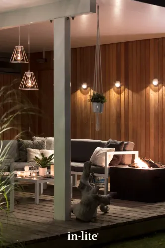 In-Lite Blink Wall 12V - White-Strak en rond design