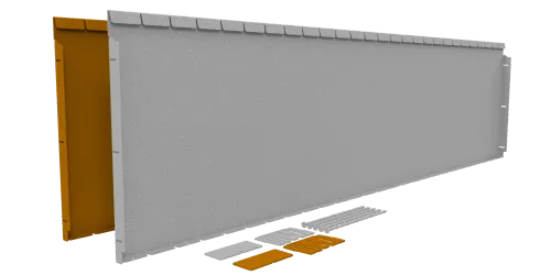 Flexline Gegalv.56cm L=216cm-Gemakkelijk en snel te monteren