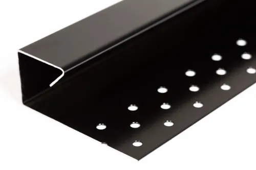 Drainbase Rand Recht Zwart-